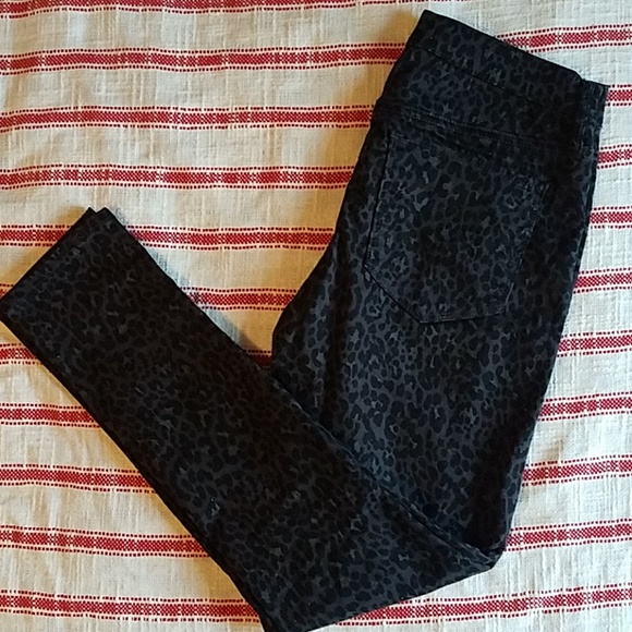 black leopard jeans